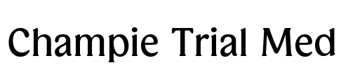 Champie Trial Med Font Image