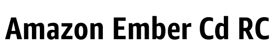 Amazon Ember Cd RC Font Image