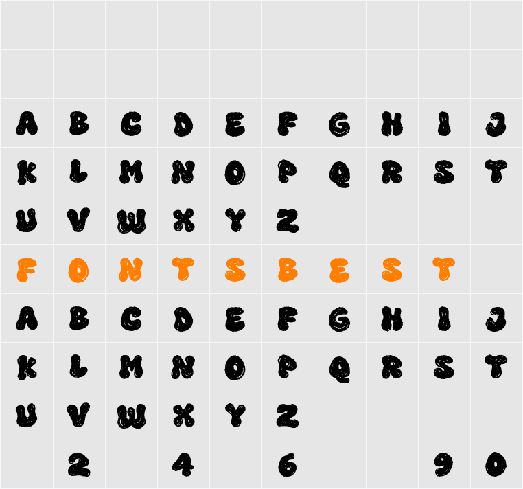 Super Surge Character Map
