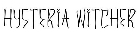 Hysteria Witcher Font Image