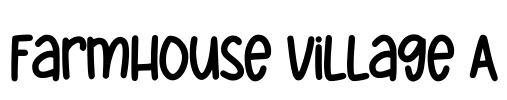Farmhouse Village A Font Image