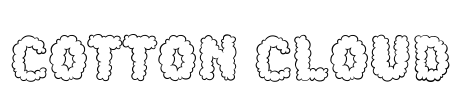 Cotton Cloud Font Image