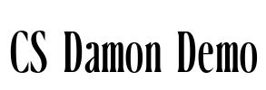 CS Damon Demo Font Image