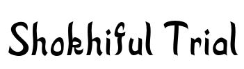 Shokhiful Trial Font Image