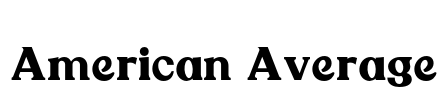 American Average Font Image