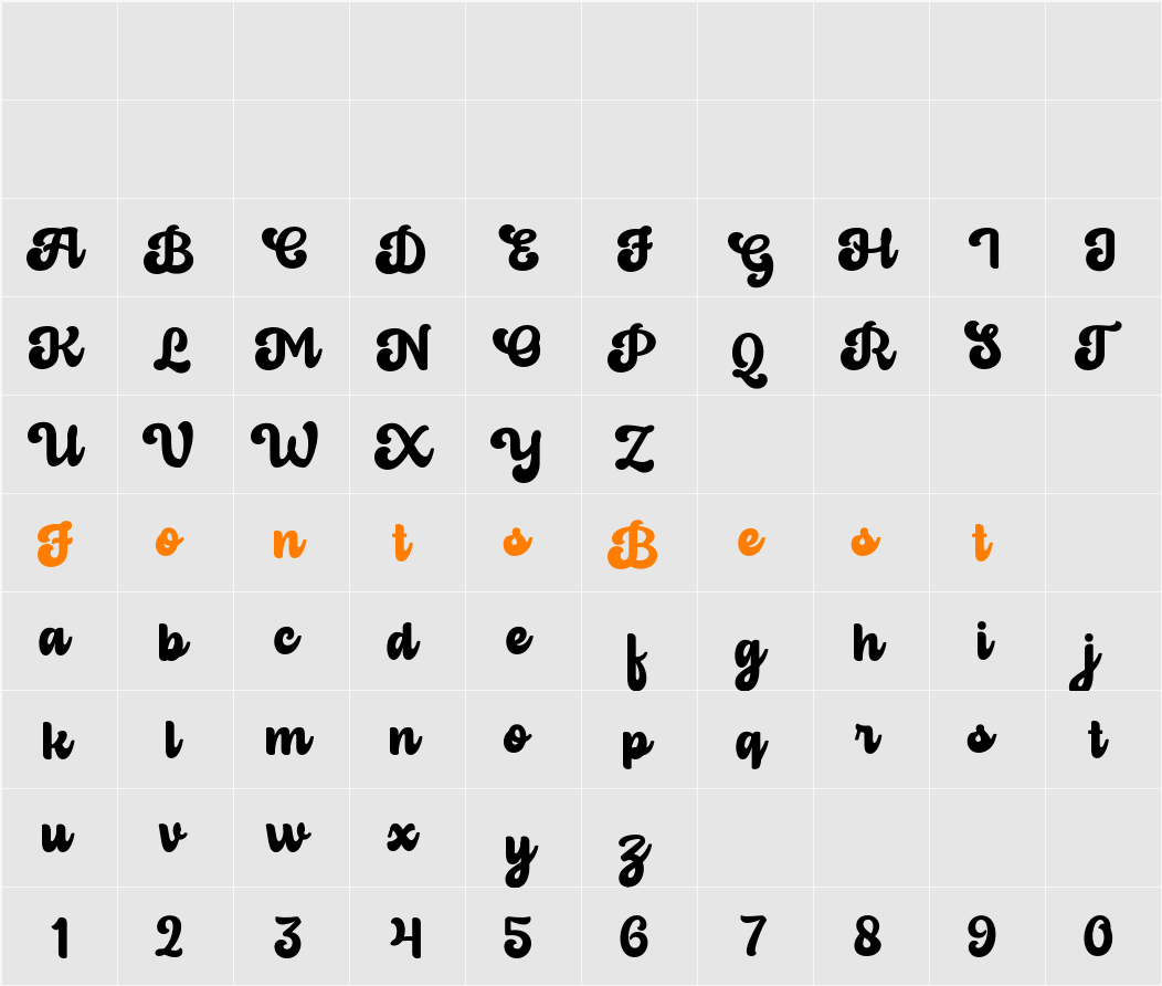 Jadoel Character Map