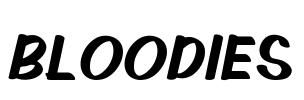 BLOODIES Font Image