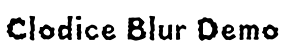 Clodice Blur Demo Font Image