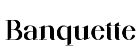 Banquette Font Image