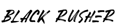 Black Rusher Font Image