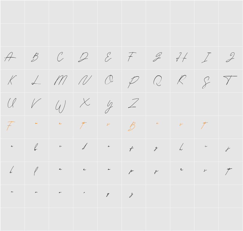 BalavaScriptDemo Character Map