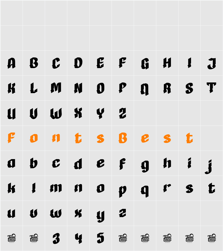 XIKAS Character Map