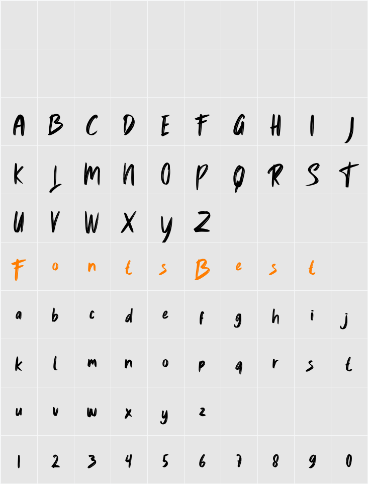 Daylike Character Map