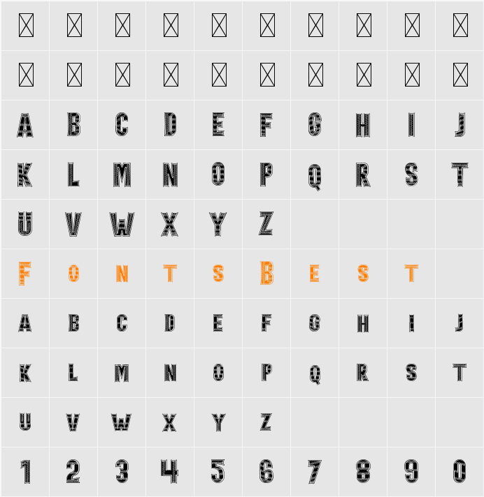 Holiday Harmony Decoration Character Map