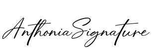 AnthoniaSignature Font Image