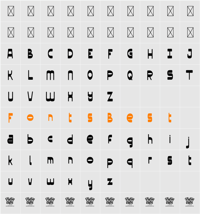 VERMOST Character Map