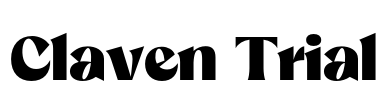 Claven Trial Font Image