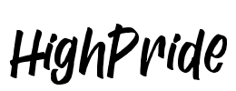 HighPride Font Image