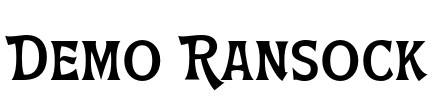 Demo Ransock Font Image