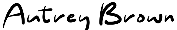 Autrey Brown Font Image