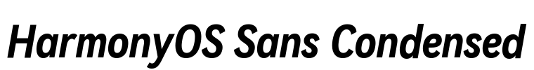 HarmonyOS Sans Condensed Font Image