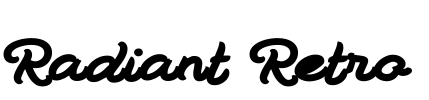 Radiant Retro Font Image