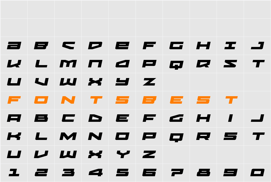 Vortex Dancer Expanded SemItal Character Map