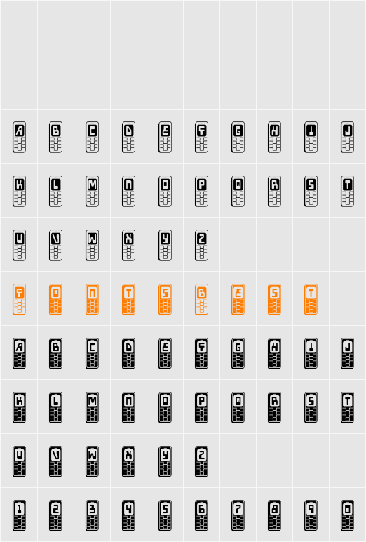 Hola Mota Bold Condensed Character Map