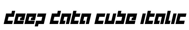 deep data cube italic Font Image