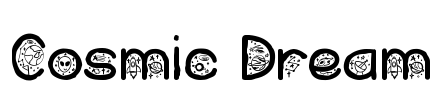 Cosmic Dream Font Image