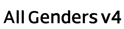 All Genders v4 Font Image