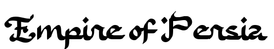 Empire of Persia Font Image