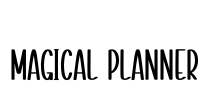 Magical Planner Font Image