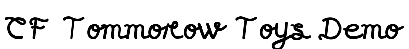 CF Tommorow Toys Demo Font Image