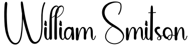 William Smitson Font Image