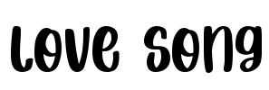 Love Song Font Image