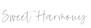 Sweet Harmony Font Image