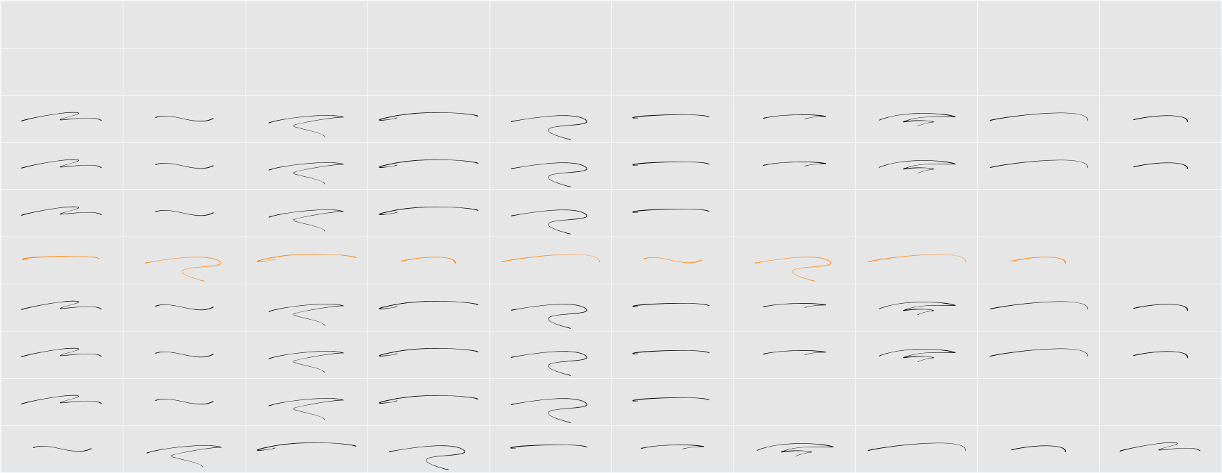 Mathilda Signature Swash Character Map
