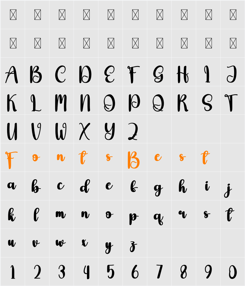 Roading Character Map