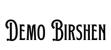 Demo Birshen Font Image