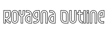 Royagna Outline Font Image