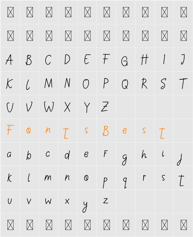 CF Sotten Alternate Demo Character Map