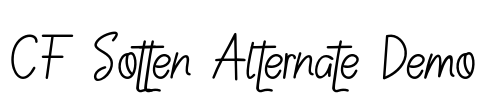 CF Sotten Alternate Demo Font Image
