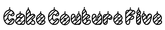 Cake Couture Five Font Image