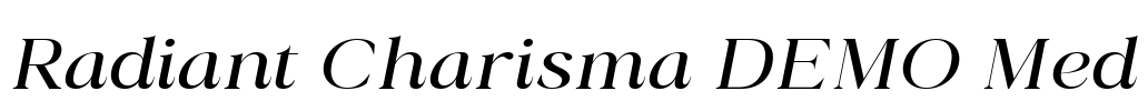 Radiant Charisma DEMO Med Font Image