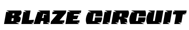 Blaze Circuit Font Image