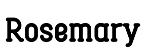 Rosemary Font Image