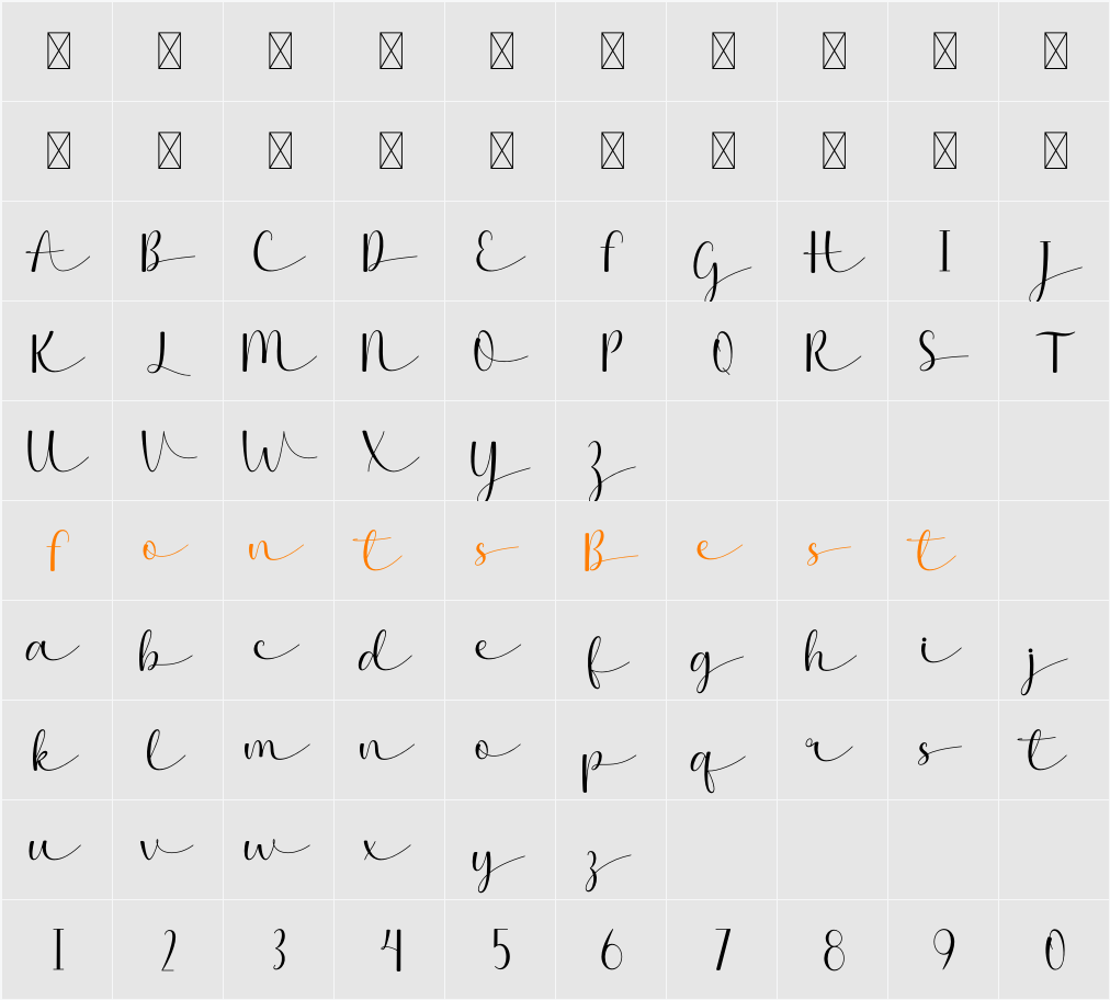 Adelicia Character Map