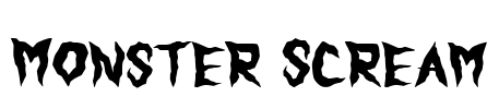 Monster Scream Font Image
