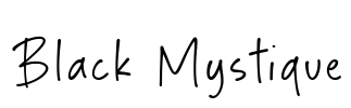 Black Mystique Font Image